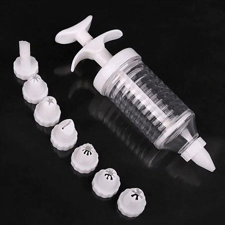 Kit Confeiteiro Decorador de Bolos - 8 Bicos - CK4419 - 5x18cm - Clink -