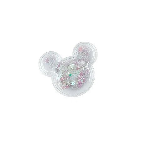 Aplique Urso Incolor Branco - 5cm - 2 Un - Artegift - Rizzo