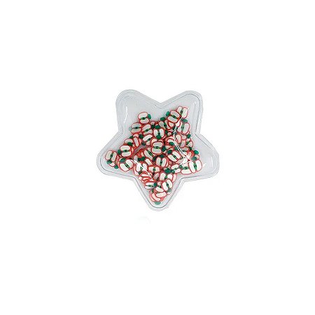 Aplique Estrela Incolor Frutas - 5cm - 2 Un - Artegift - Rizzo