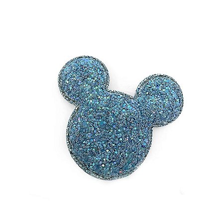 Aplique Urso Glitter Azul - 6,5cm - 2 Un - Artegift - Rizzo