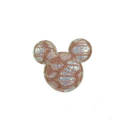 Aplique Urso Rendado Branco - 5cm - 2 Un - Artegift - Rizzo