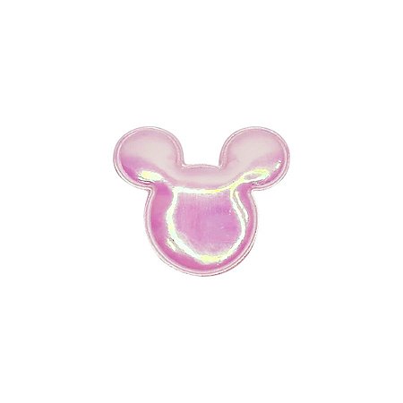 Aplique Urso Nacarado Rosa - 5cm - 2 Un - Artegift - Rizzo