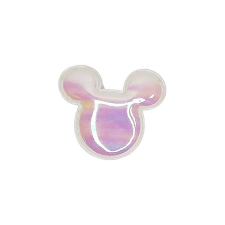 Aplique Urso Nacarado Branco - 5cm - 2 Un - Artegift - Rizzo