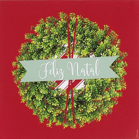 Guardanapo de Papel Feliz Natal Guirlanda 32,5cm - 20 folhas - Cromus Natal - Rizzo