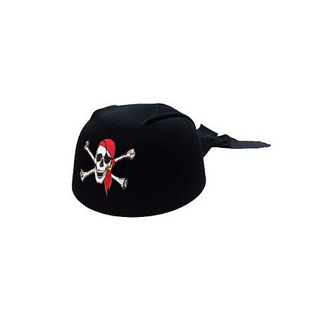 Chapéu Casco Pirata - Caveira com Bandana - 01 unidade - Rizzo