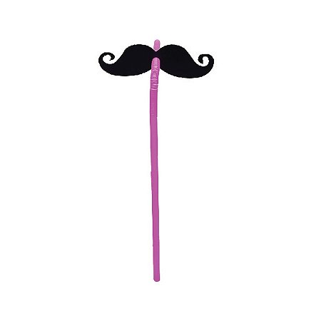 Fantasia Bigode com Haste - 10 Unidade - Rizzo