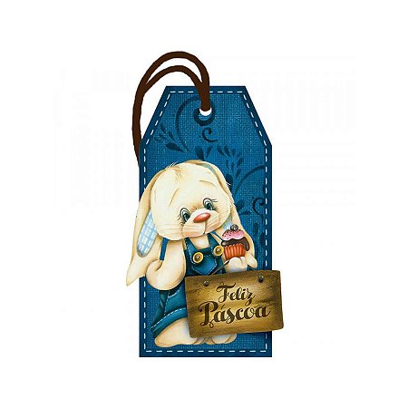 Decor Home Tag "Feliz Páscoa" - DHT2-048 - LitoArte - Rizzo