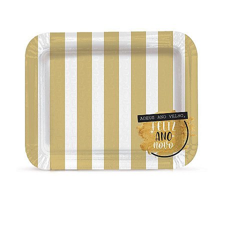 Bandeja Laminada R5 - Feliz Ano Novo - 01 unidade - Cromus Reveillon - Rizzo