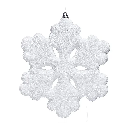 Enfeite para Pendurar Floco de Neve 20cm - 04 unidades - Cromus Natal - Rizzo