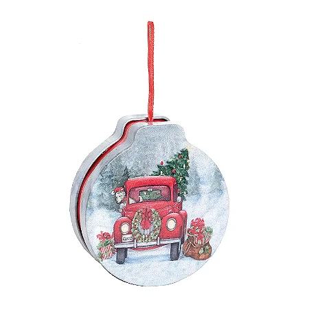 Enfeite para Pendurar Latinha Caminhão de Natal - 01 unidade - Cromus Natal - Rizzo