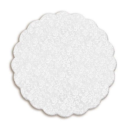 Fundo Rendado Redondo Branco 9cm - 100 unidades - Cromus - Rizzo