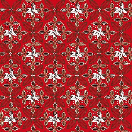 Folha para Ovos de Páscoa Flor de Cacau Vermelho 69x89cm - 05 unidades - Cromus Páscoa - Rizzo Embalagens