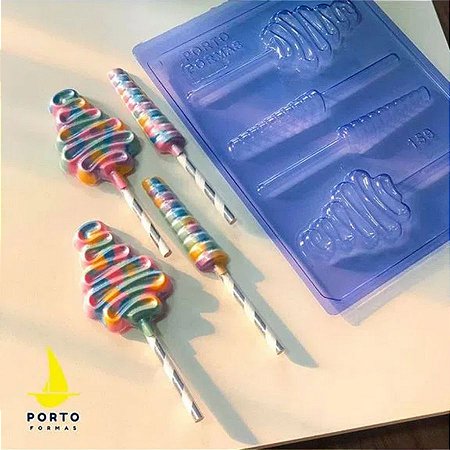 Forma de Acetato Pirulito Psicodélico - Cód.159 - Porto