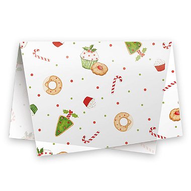 Papel de Seda - 49x69cm - Doce Ceia - 10 folhas - Rizzo Embalagens