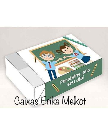 Caixa Divertida Professor Crianças Ref. 575 - 6 doces com 10 un. Erika Melkot Rizzo Confeitaria