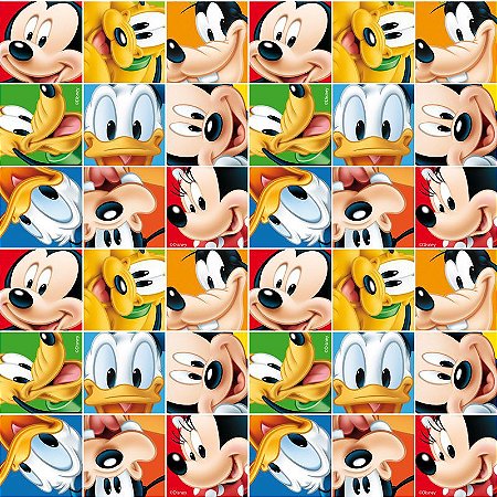 Folha para Ovos de Páscoa Mickey e Turma 69x89cm - 05 unidades - Cromus Páscoa - Rizzo Embalagens