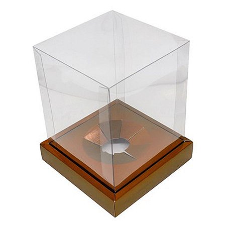 Caixa Ovo em Pé com Moldura - Ovos de 250g a 350g - 15cm x 15cm x 18,5cm - Marrom - 5 unidades - Assk - Rizzo