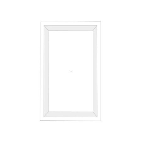 Bandeja retangular Plástico Transparente - 31x19x2cm - 1 unidade - Rizzo