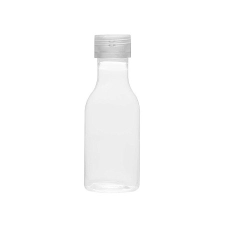 Garrafinha de Plástico 50ml com Tampa Transparente - 10 unidades - Rizzo