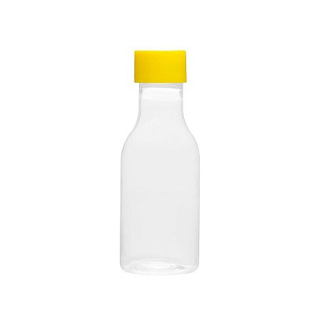 Garrafinha de Plástico 50ml com Tampa Amarelo - 10 unidades - Rizzo