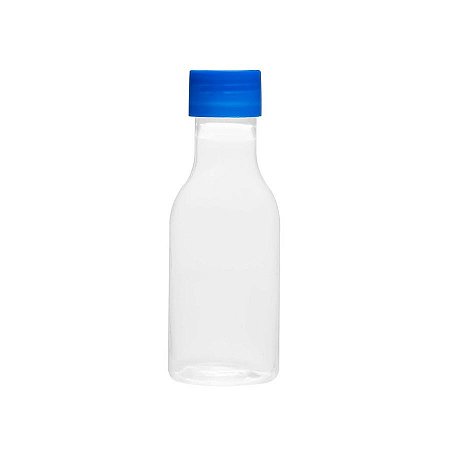 Garrafinha de Plástico 50ml com Tampa Azul - 10 unidades - Rizzo
