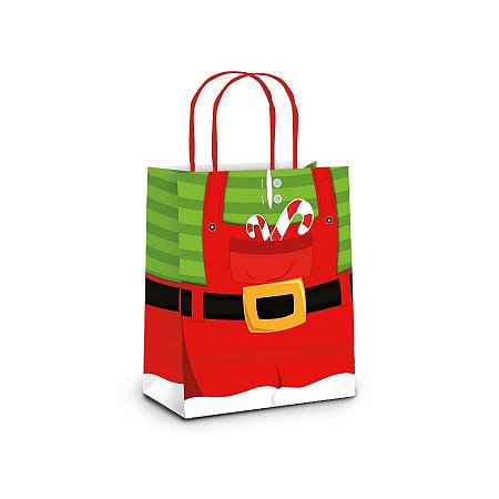 Sacola de Papel P 21,5x15x8cm - Super Noel - Embalagem Econômica - 10 unidades - Cromus - Rizzo
