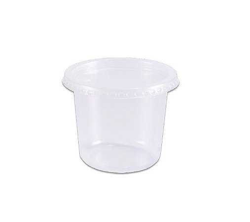 Pote Redondo com Tampa 350ml PL350 - 24 unidades - Prafesta - Rizzo