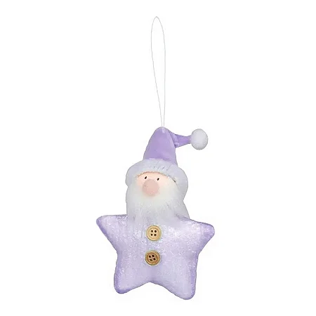 Enfeite para Pendurar Kringle Estrela Roxo - 01 unidade - Cromus Natal - Rizzo