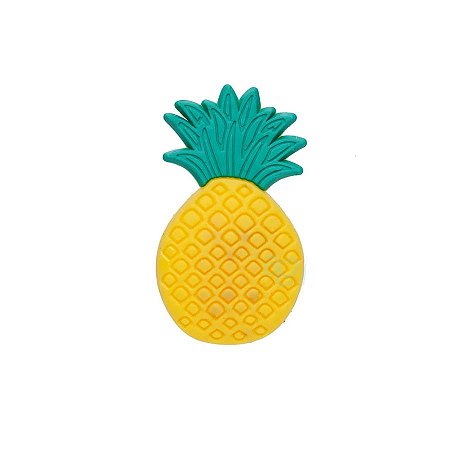 Aplique Abacaxi Silicone - 3,5cm - 4 Un - Artegift - Rizzo