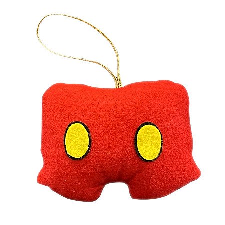 Enfeite de Natal Feltro Shorts Vermelho - 1 Unidade - Rizzo