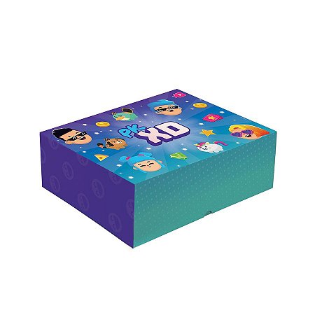 Cesta na Caixa Festa PK XD Party - 33x23x10cm - 01 Unidade - Cromus - Rizzo