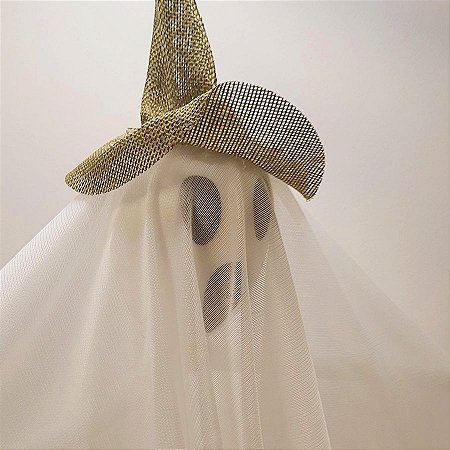 Fantasma em Tecido com Chapéu Halloween - 1 Unidade - Rizzo