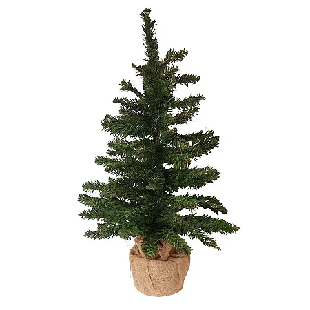 Mini Pinheiro Verde Base Juta 60cm - 01 unidade - Cromus Natal - Rizzo