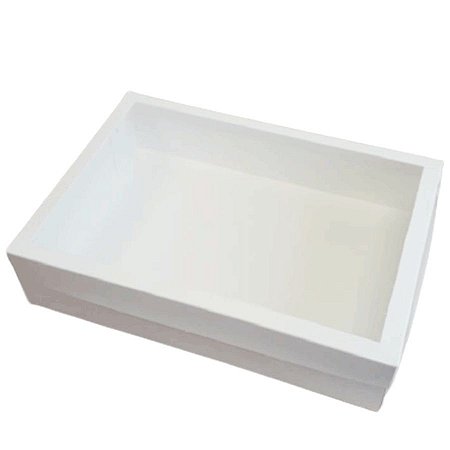 Caixa Visor Branca KB31 - 35x25x8cm - 1 unidade - Rizzo