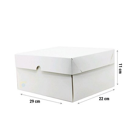 Caixa para Bolo K54 Branca 29x22x11cm - Rizzo