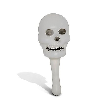 Mini Maraca Caveira Neon De Halloween - 1 unidade - Rizzo