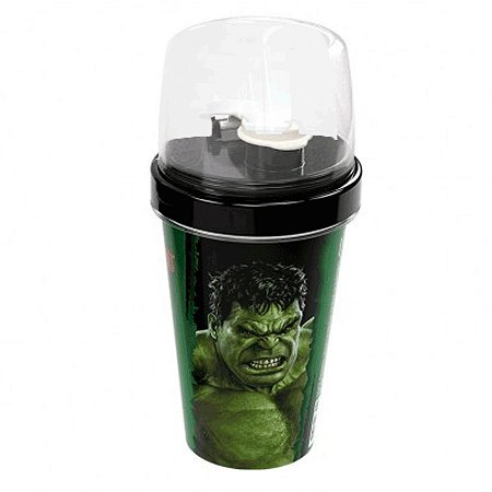 Mini Shakeira com Tampa Hulk 320ml - Plasútil - Rizzo