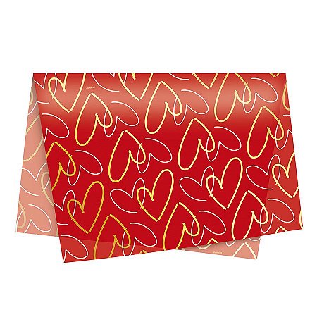 Papel de Seda - 49x69cm - Fascínio - 10 folhas - Rizzo Embalagens