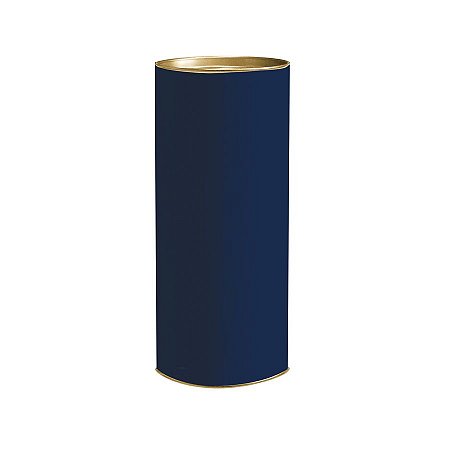 Lata para Presente G 27x10cm Azul Marinho - 01 unidade - Rizzo Embalagens