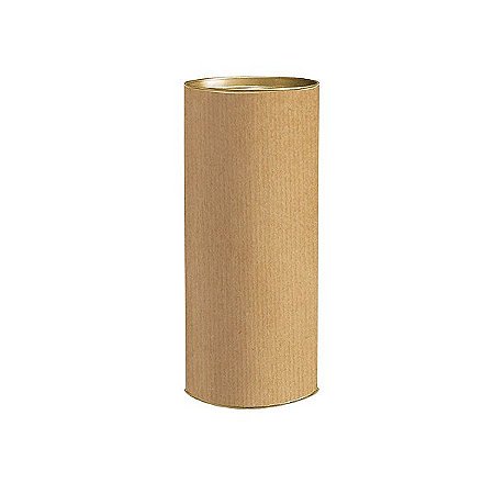 Lata para Presente P 20x9,1cm Liso Kraft - 01 unidade - Rizzo Embalagens