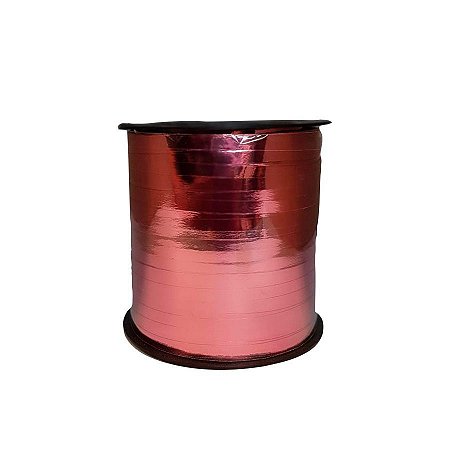 Fitilho Decorativo - Metalizado - Rose - 200m - 01 UN - Artlille