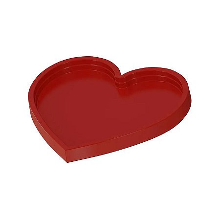 Bandeja Decorativa - Coração - Vermelho - 01 UN - Artlille