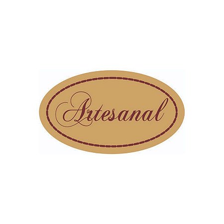 Etiqueta Adesiva - Artesanal - Oval - 100 UN - Rizzo