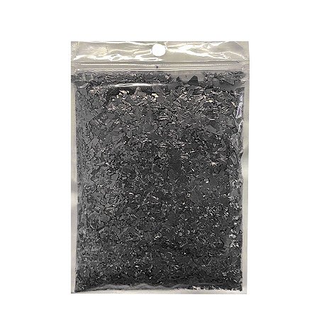 Confete Metalizado Picadinho 15g - Reflex Chumbo - Artlille