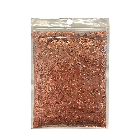 Confete Metalizado Picadinho 15g - Reflex Rose Gold - Artlille