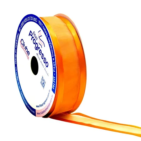 Fita Voal com Cetim Progresso  ZC009 38mm - 10m Cor 066 - 01 Unidade - Progresso - Rizzo
