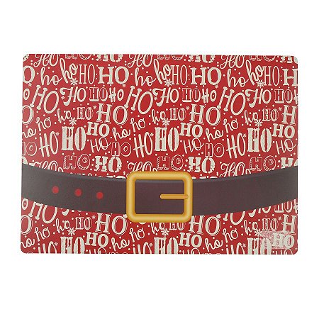 Jogo Americano Roupa Noel - Vermelho/Branco/Preto - 46x33cm - 4 unidades - Cromus - Rizzo