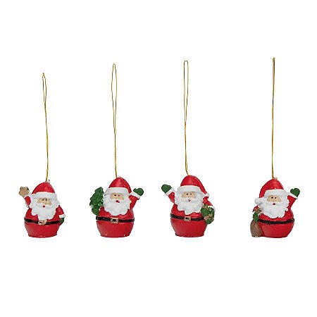 Enfeite Para Pendurar De Natal - Clássico Noel  - 8 unidades - Cromus - Rizzo