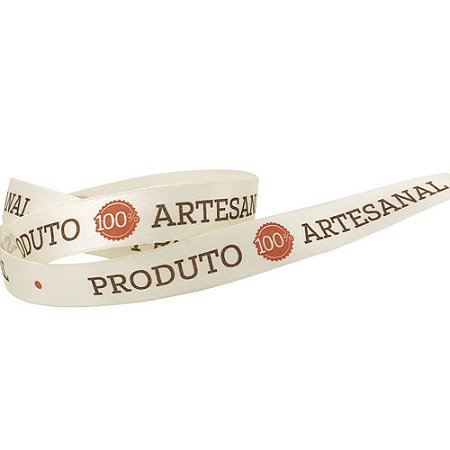 Fita em Cetim 15mmx10m 100% Produto Artesanal Off White ECF003D 109 Progresso