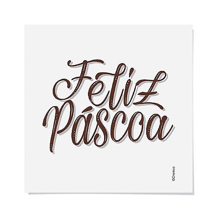 Cartela Transfer para Tecido Feliz Páscoa - 02 unidades - Cromus Páscoa - Rizzo Embalagens